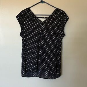 Black and white blouse